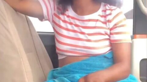 Queen Nadia Flashing pussy in public